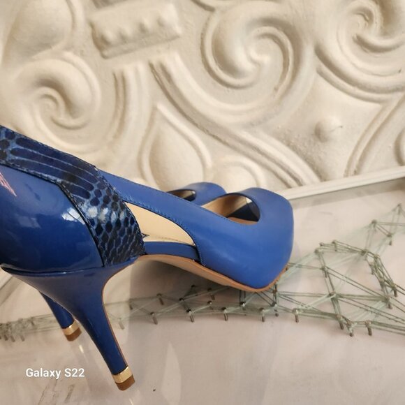 Mark Fisher "Bross" Leather Platform Peek Toe heels. Great condition. Size 9 - Picture 11 of 15